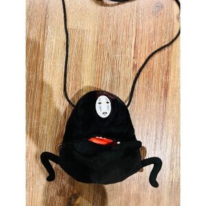 Studio Ghibli Spirited Away No Face Kaonashi Plush Kiss Lock CoinPurse Crossbody